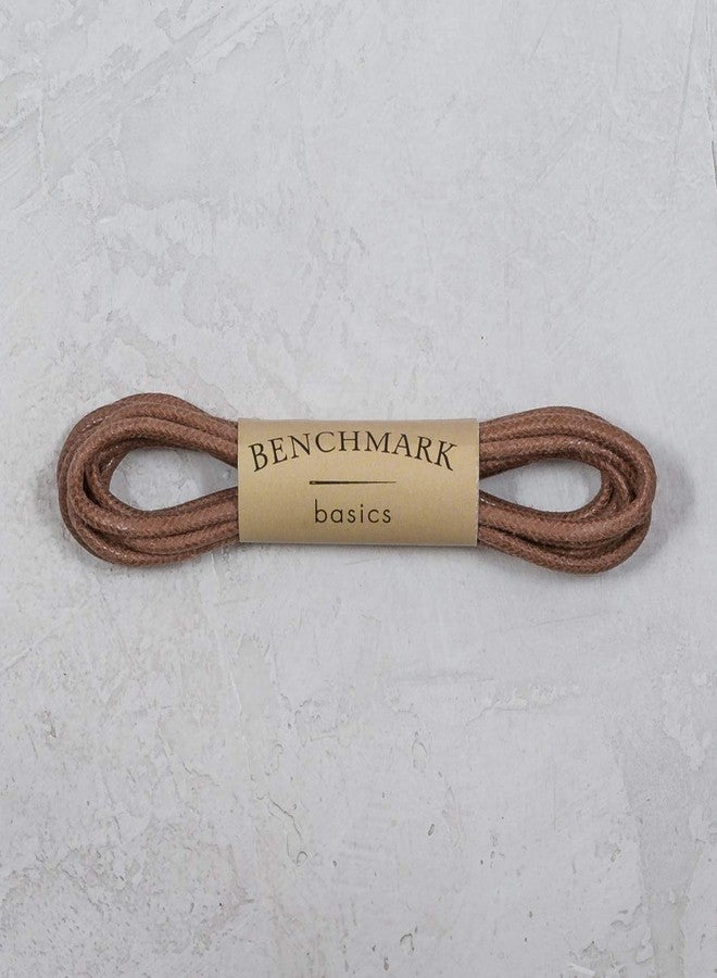 Benchmark Basics Walnut 27" Round Waxed Cotton Shoelaces | 2mm (5/64”) Width (27 Inches, Walnut) - Image 3